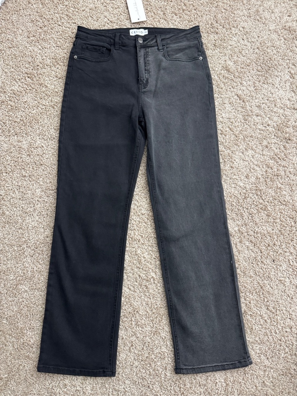 Cello High Rise Straight Leg Jeans